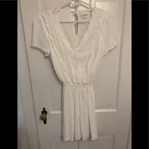 Beautiful white Sézane dress with cinched waist